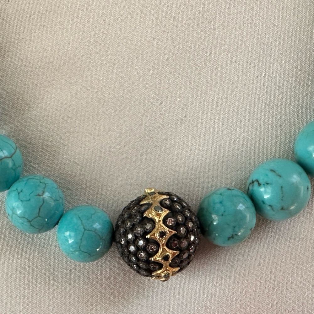 Armenta Diamond Magnesite Bead Bracelet • Mixed Metal Old World Pull Cord NWOT - Picture 7 of 10